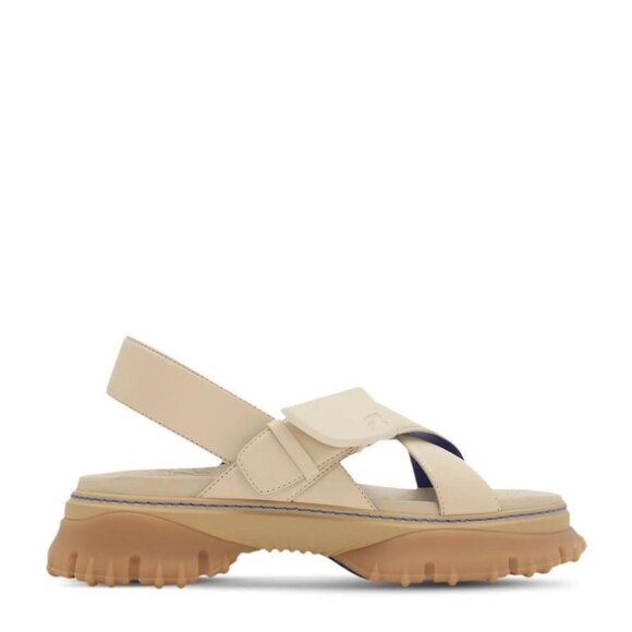 FX01435B New Burberry Leather Pebble Sandals, Brand Size 39 ( US Size 9 ) - Picture 1 of 4